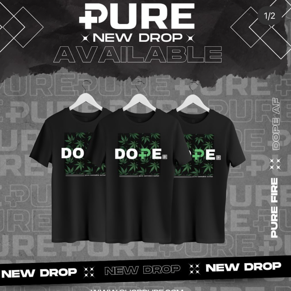 PURE ESSENTIALS DOPE T-SHIRT